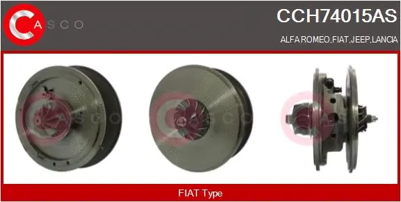 Groupe carter, turbocompresseur CASCO CCH74015AS