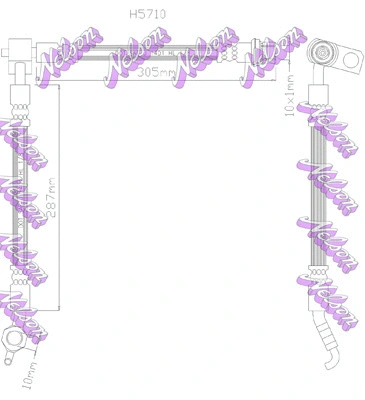 Flexible de frein KAWE H5710