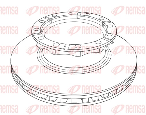 Disque de frein REMSA NCA1222.20