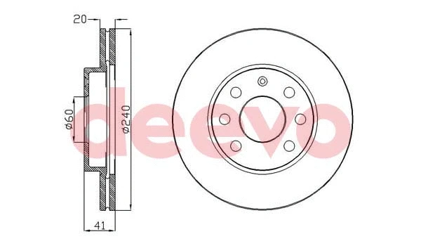 Disque de frein DEEVO BD12960