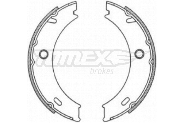 Jeu de mâchoires de frein TOMEX Brakes TX 21-18