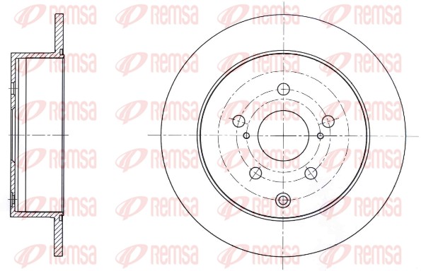 Disque de frein REMSA 61736.00