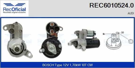 Démarreur RECOFICIAL REC6010524.0