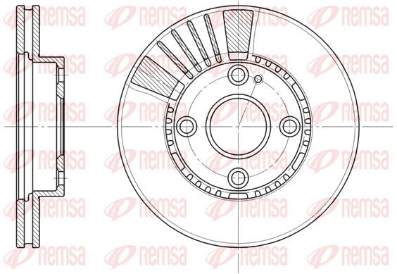 Disque de frein REMSA 6834.10