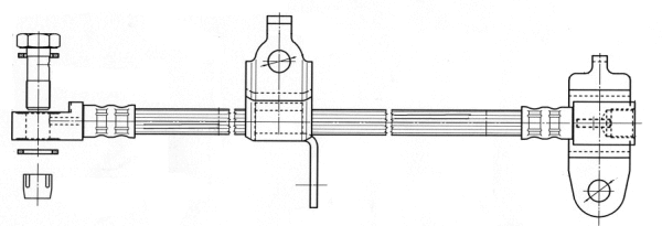 Flexible de frein CEF 512358