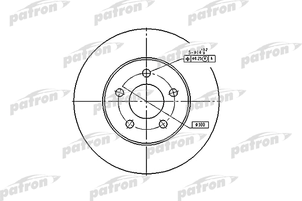 Disque de frein PATRON PBD5371