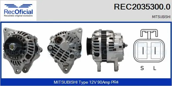 Alternateur RECOFICIAL REC2035300.0