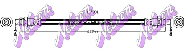 Flexible de frein KAWE H7181