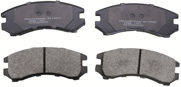 Kit de plaquettes de frein, frein à disque DENCKERMANN B110567