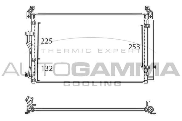 Condenseur, climatisation AUTOGAMMA 107639