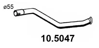 Tuyau d'échappement ASSO 10.5047