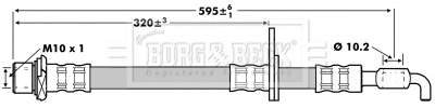 Flexible de frein BORG & BECK BBH7236