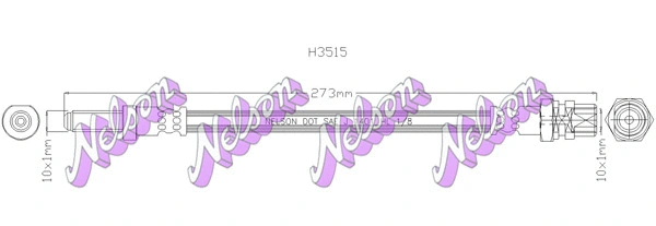 Flexible de frein KAWE H3515