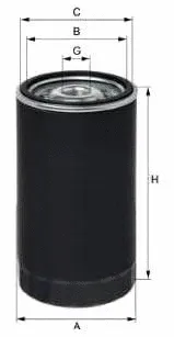 Filtre à huile UNIFLUX FILTERS XO388