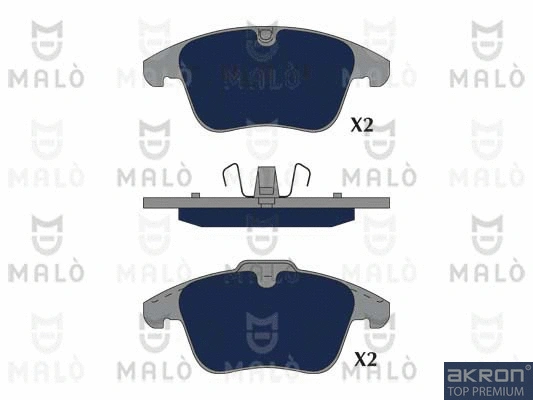 Kit de plaquettes de frein, frein à disque AKRON-MALÒ 1051262