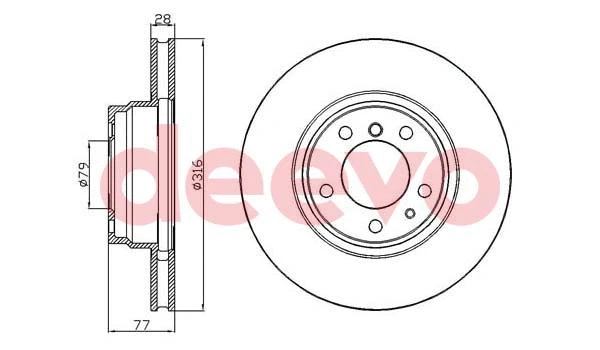 Disque de frein DEEVO BD31260