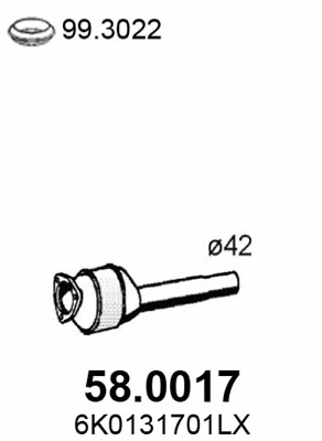 Catalyseur ASSO 58.0017