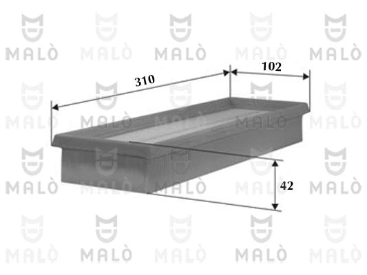Filtre à air AKRON-MALÒ 1500067