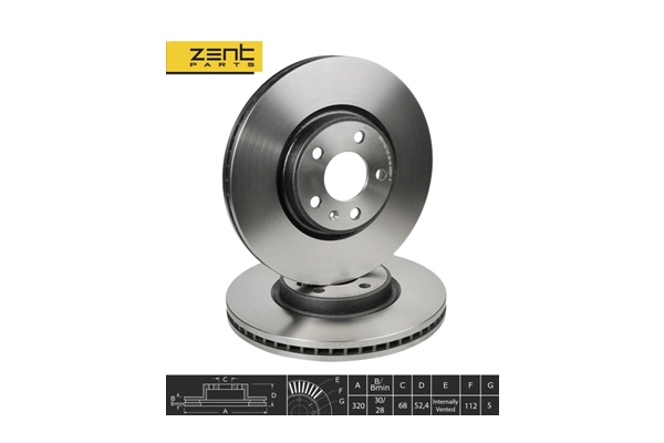 Disque de frein ZentParts Z06059