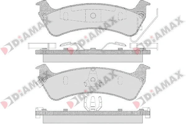Kit de plaquettes de frein, frein à disque DIAMAX N09647