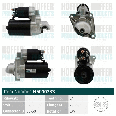 Démarreur HOFFER H5010283