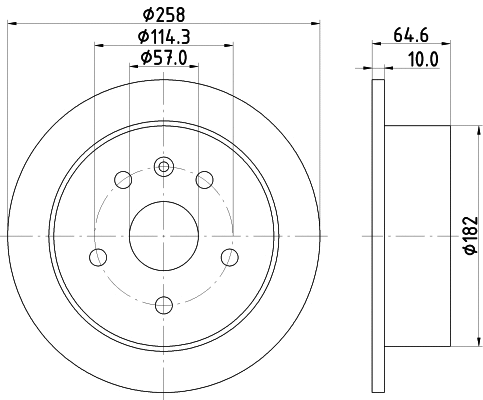 Disque de frein MINTEX MDC1399
