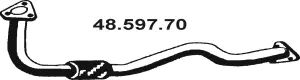 Tuyau d'échappement EBERSPÄCHER 48.597.70