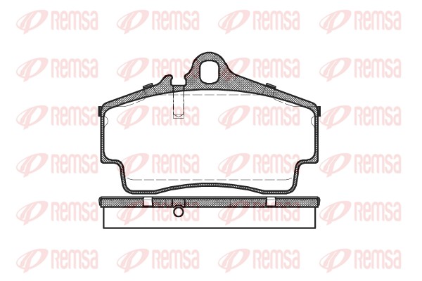 Kit de plaquettes de frein, frein à disque REMSA 0654.00