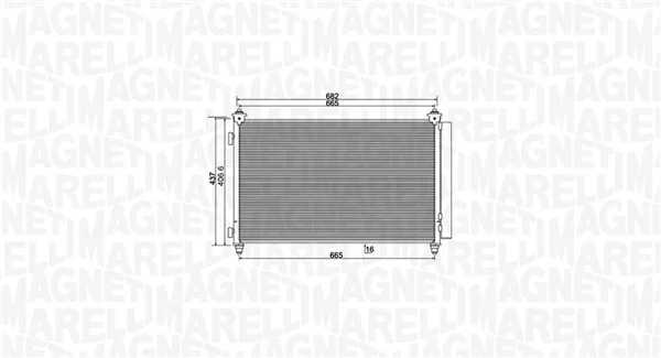 Condenseur, climatisation MAGNETI MARELLI 350203991000