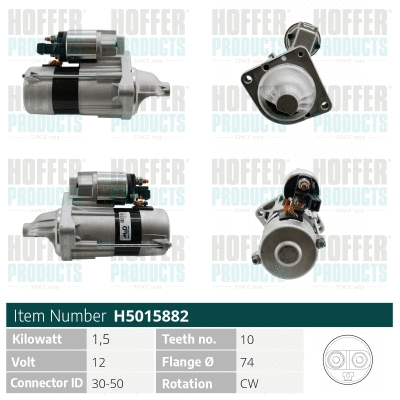 Démarreur HOFFER H5015882
