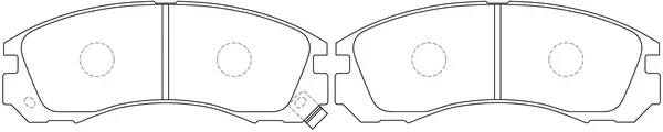 Kit de plaquettes de frein, frein à disque FIT FP0530