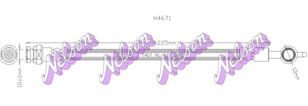 Flexible de frein KAWE H4671