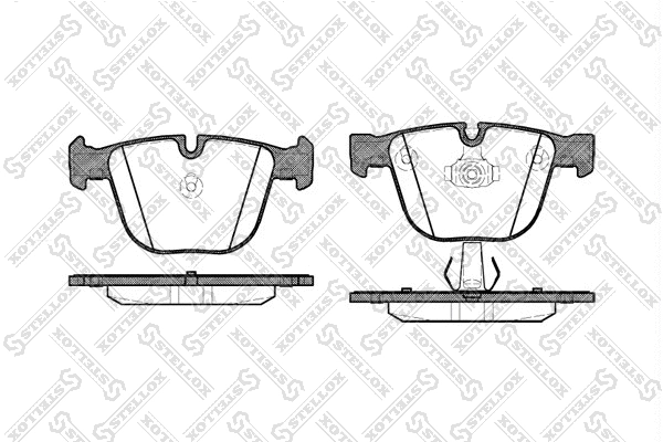 Kit de plaquettes de frein, frein à disque STELLOX 903 000-SX