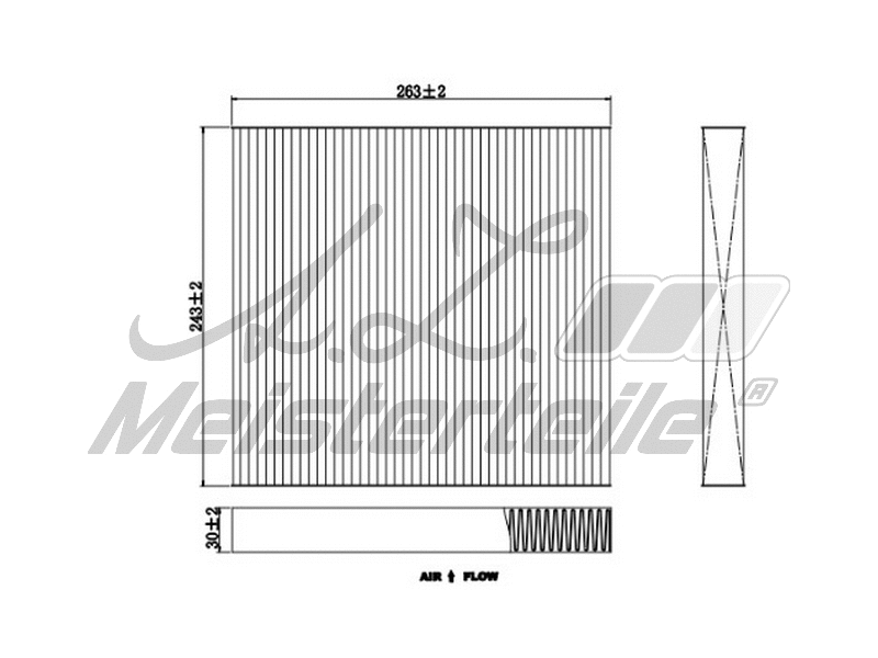 Filtre, air de l'habitacle A.Z. Meisterteile AZMT-41-010-1672