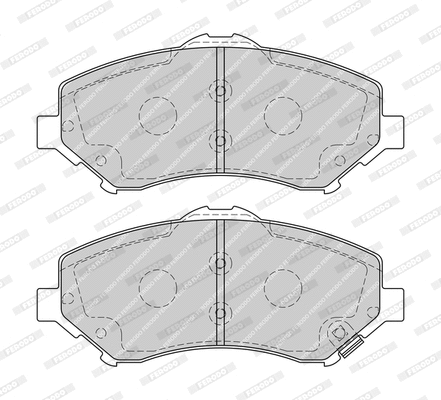 Kit de plaquettes de frein, frein à disque FERODO FDB4074-D