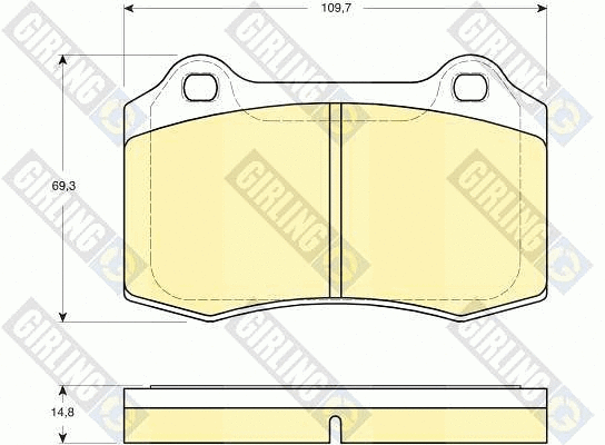 Kit de plaquettes de frein, frein à disque GIRLING 6115139