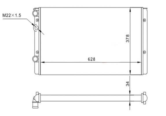 Radiateur, refroidissement du moteur HART 602 108