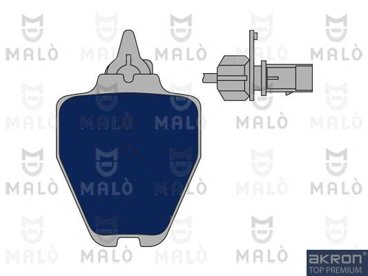 Kit de plaquettes de frein, frein à disque AKRON-MALÒ 1050785