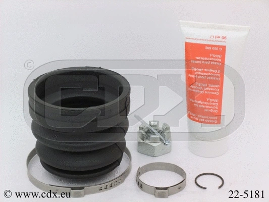Jeu de joints-soufflets, arbre de commande CDX 22-5181
