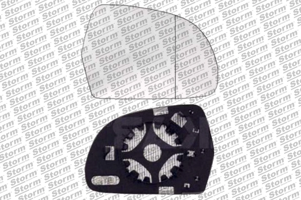 Verre de rétroviseur, rétroviseur extérieur STORM QUALITY PARTS 1039104