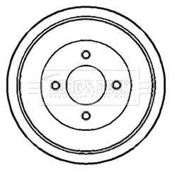 Tambour de frein BORG & BECK BBR7133