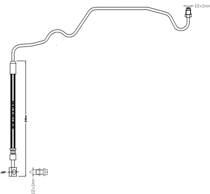 Flexible de frein JURATEK JBH1156L