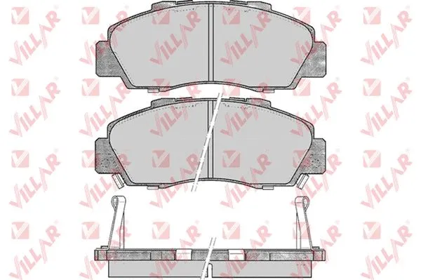 Kit de plaquettes de frein, frein à disque VILLAR 626.0472