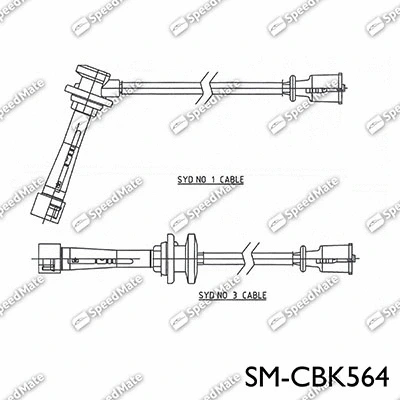 Kit de câbles d'allumage SpeedMate SM-CBK564