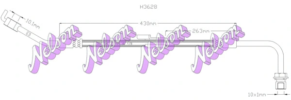 Flexible de frein KAWE H3628