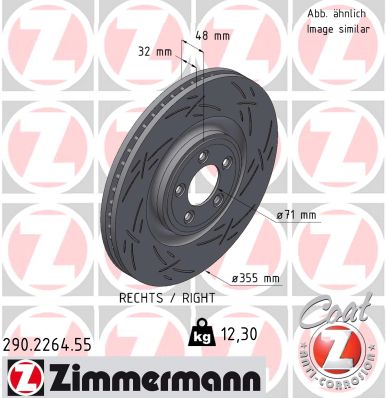 Disque de frein ZIMMERMANN 290.2264.55