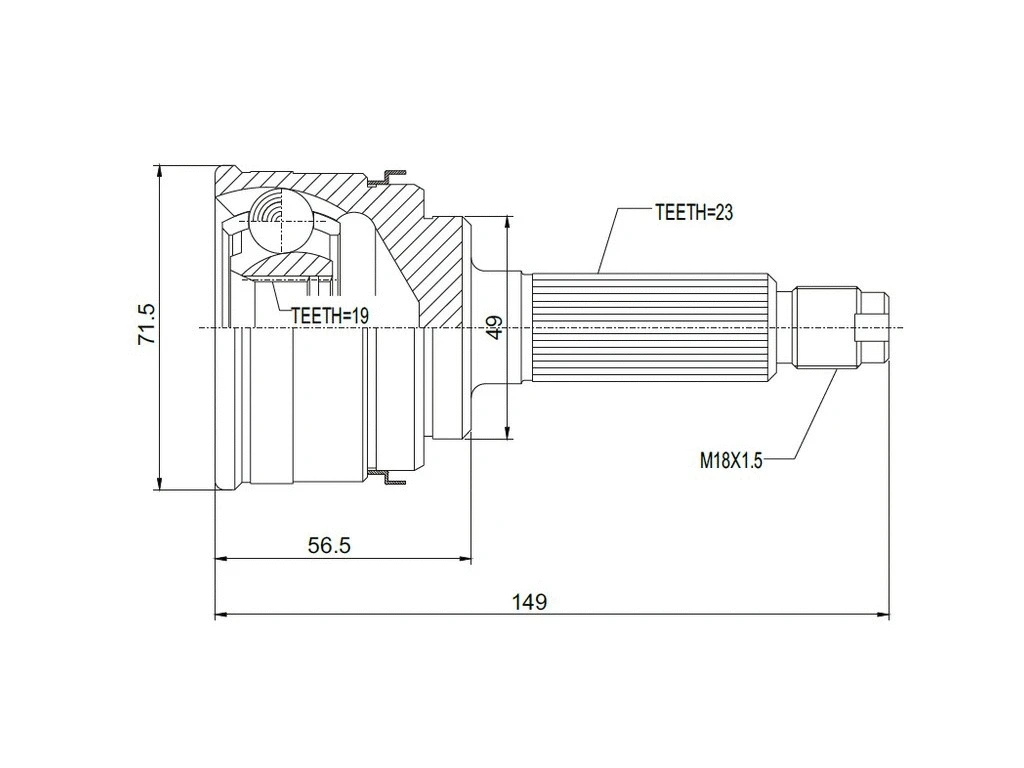 Jeu de joints, arbre de transmission A.Z. Meisterteile AZMT-43-030-1030