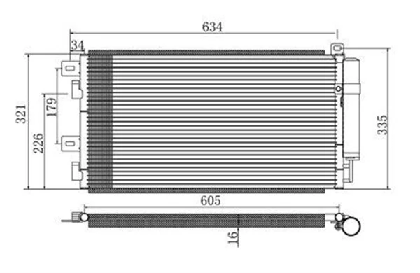Condenseur, climatisation MAGNETI MARELLI 359003220250