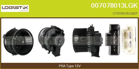 Pulseur d'air habitacle LGK 007078013LGK