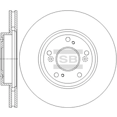 Disque de frein Hi-Q SD4124